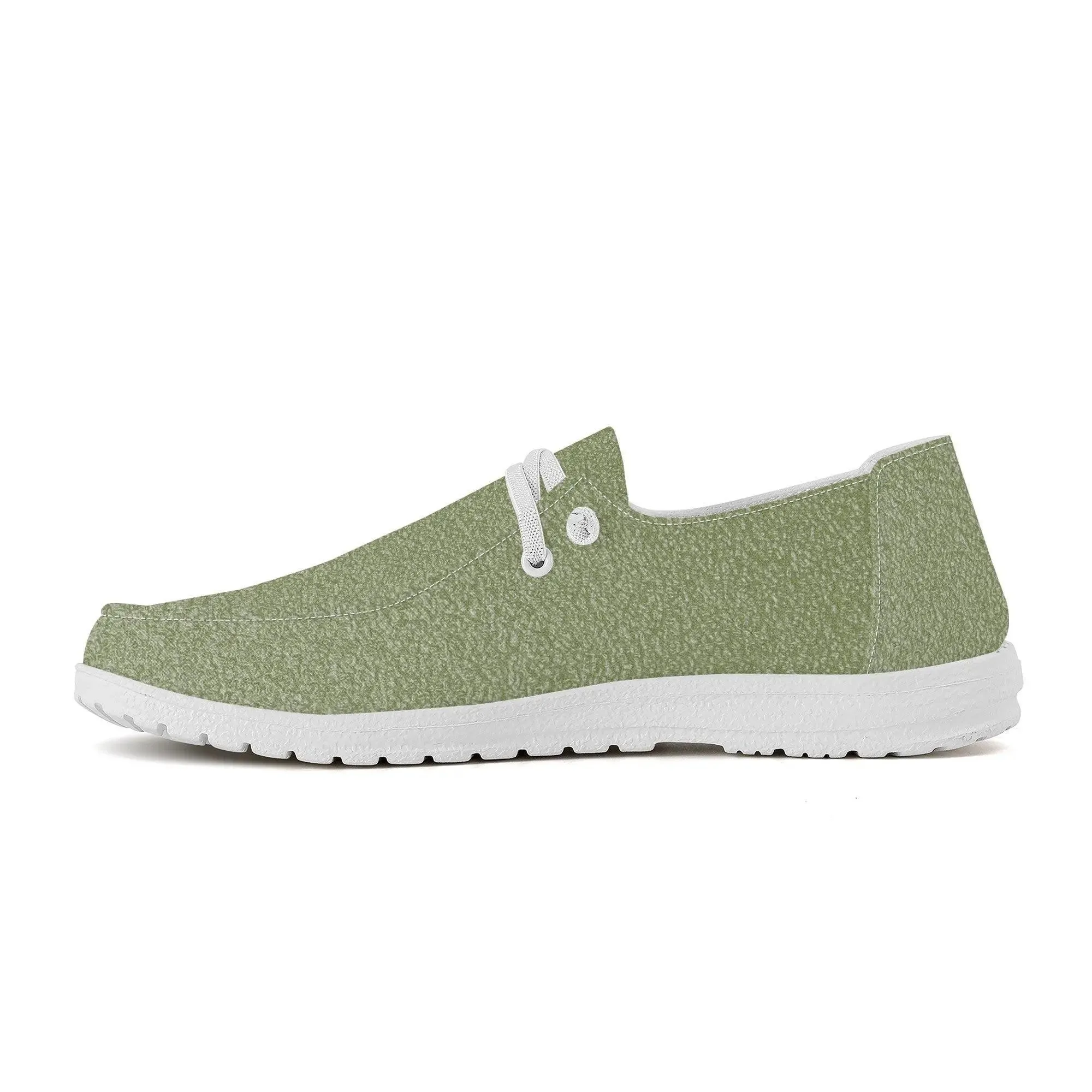 Men Canvas Loafers Slip On - Garden Green