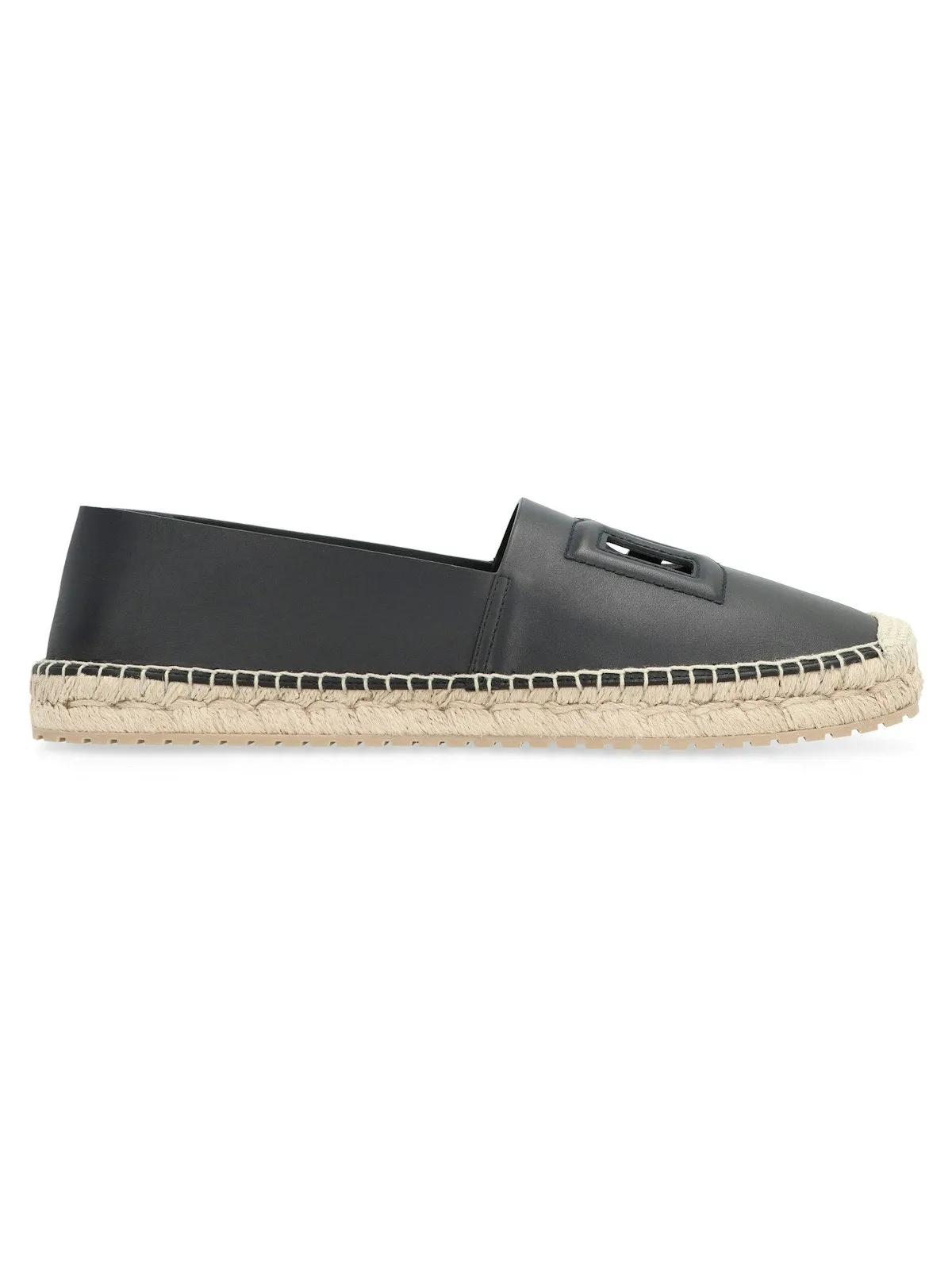 Men's Leather Espadrilles in Black | Size 40 | A50574AO602 Color 80999