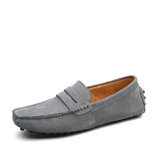 Men's penny loafers soft casual driving shoes daily slip on flats