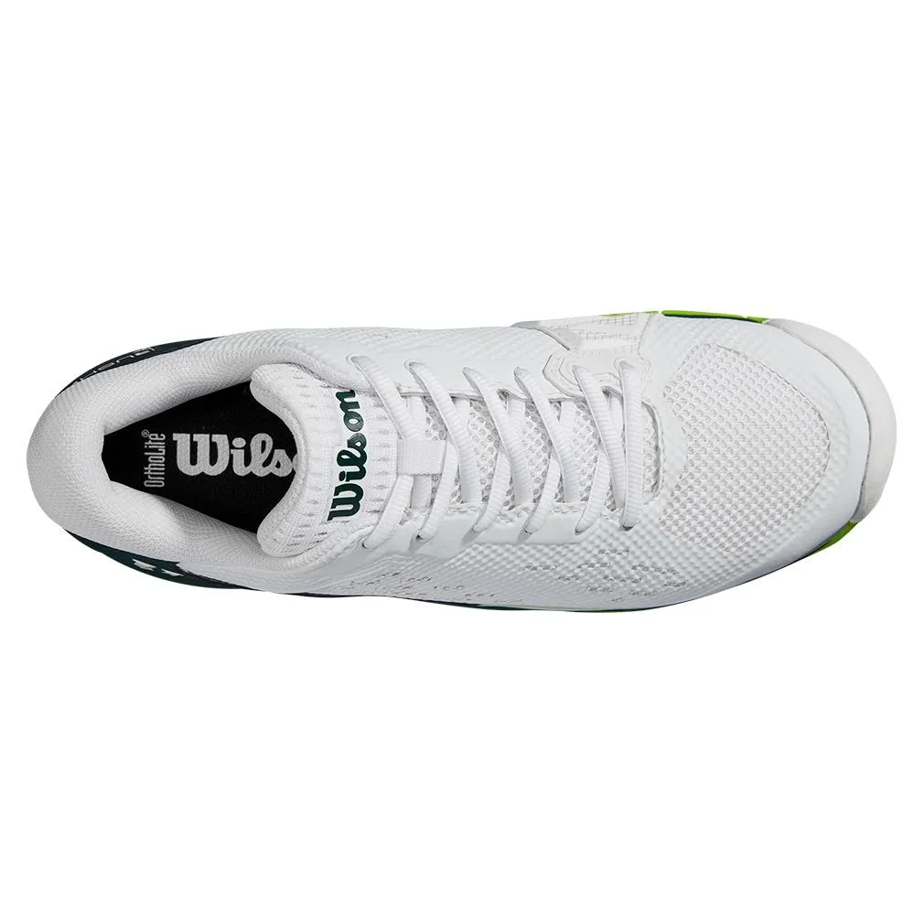 Men's Rush Pro Ace Wide Tennis Shoes White and Ponderosa