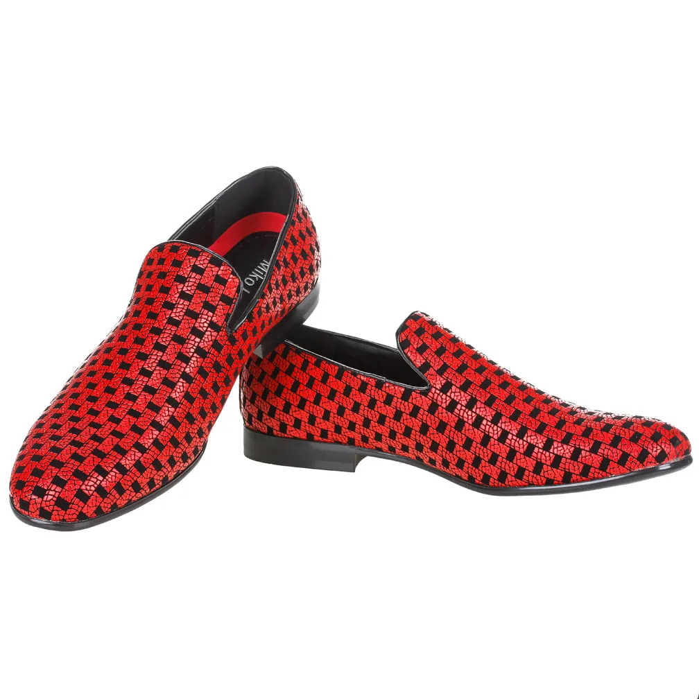 Miko Lotti Men's Slip-on Smoking Loafers