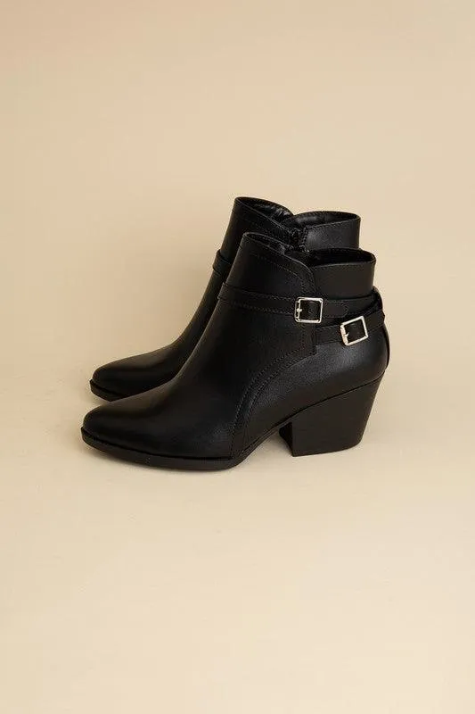 Nadine Ankle Buckle Boots