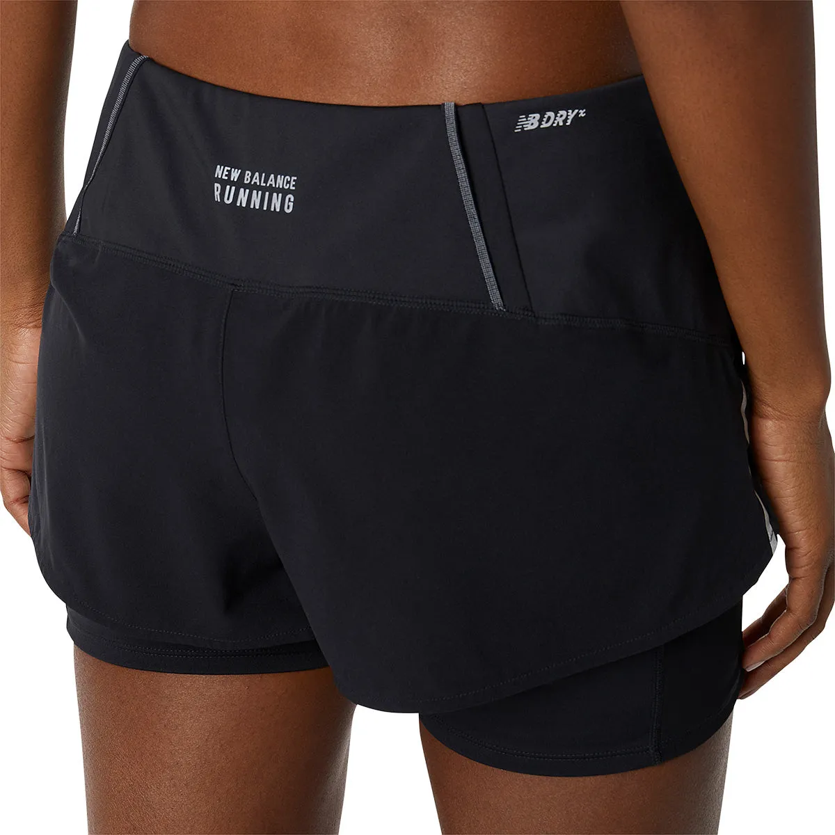 New Balance Impact Run 2 in 1 Womens Running Shorts