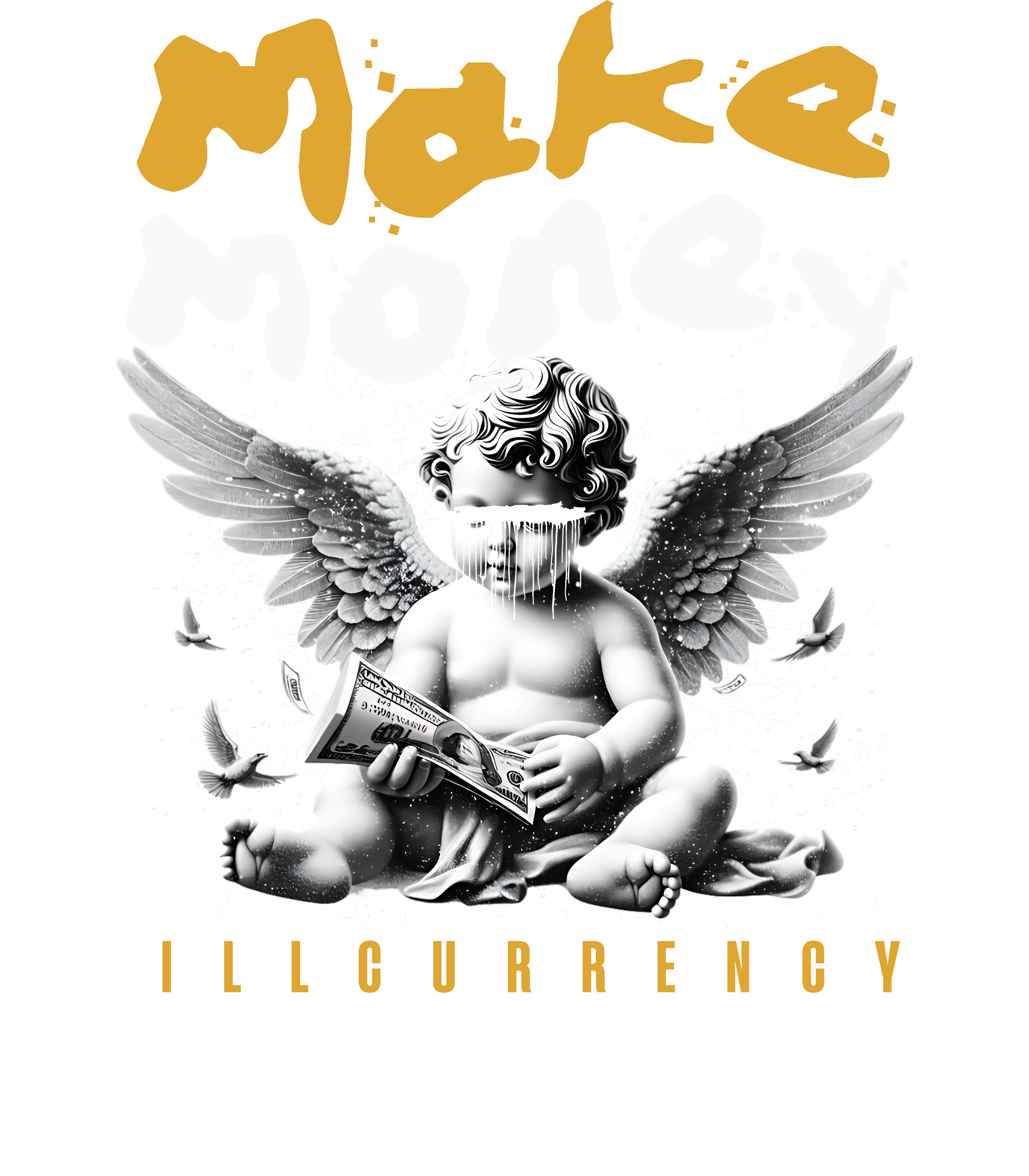 Nike Dunk High Wu-Tang Black T-Shirt (Make Money)| illcurrency