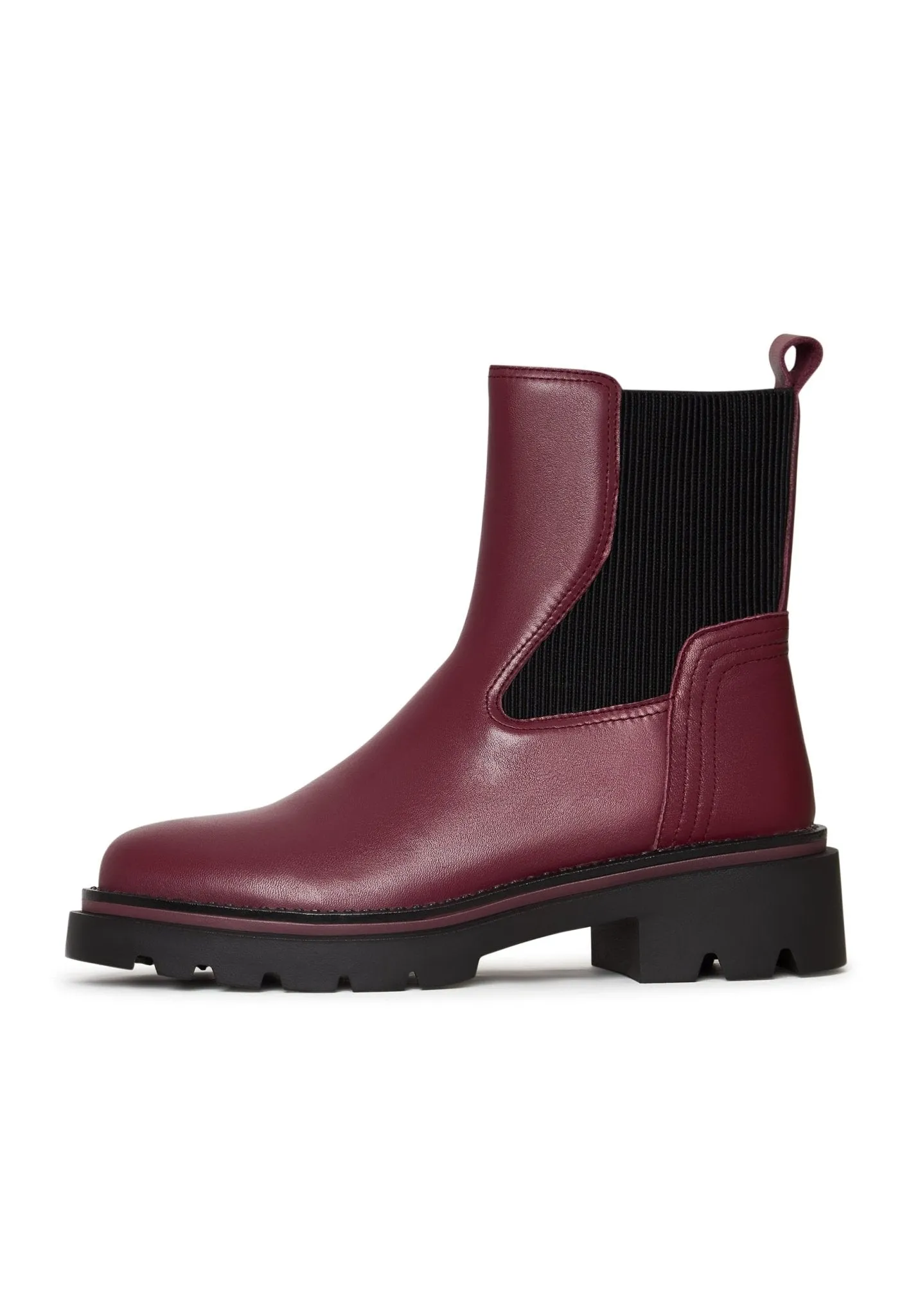 Platform Classic Ankle Boots - Bordeaux