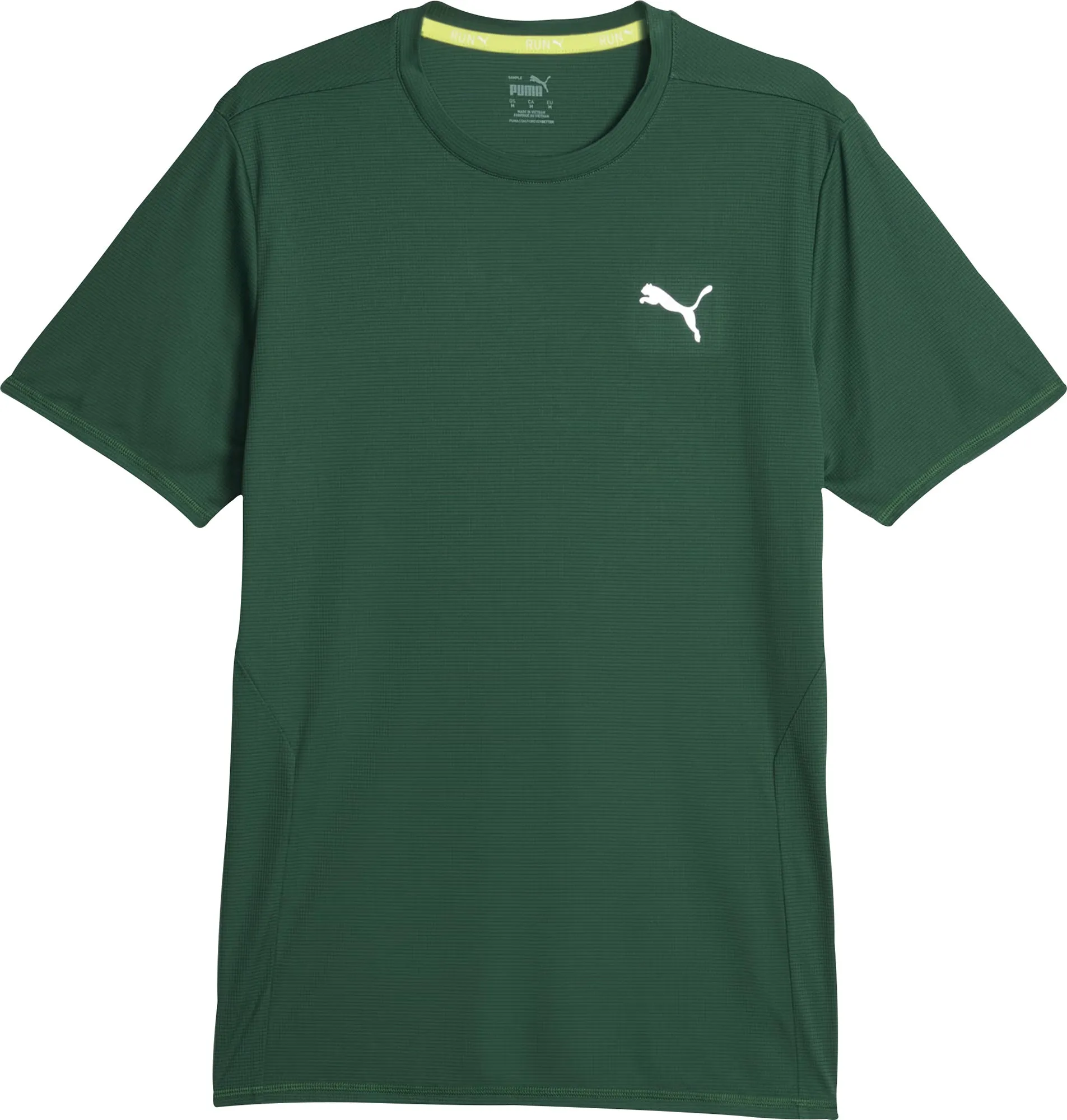 Puma Favourite Short Sleeve Mens Running Top - Green