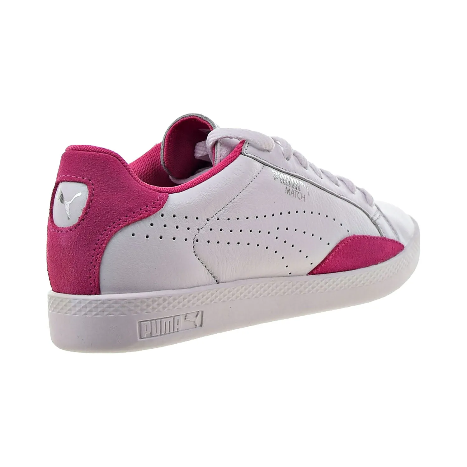 Puma Match Lo Basic Sports Women's Shoes Puma White-Fuchsia Purple