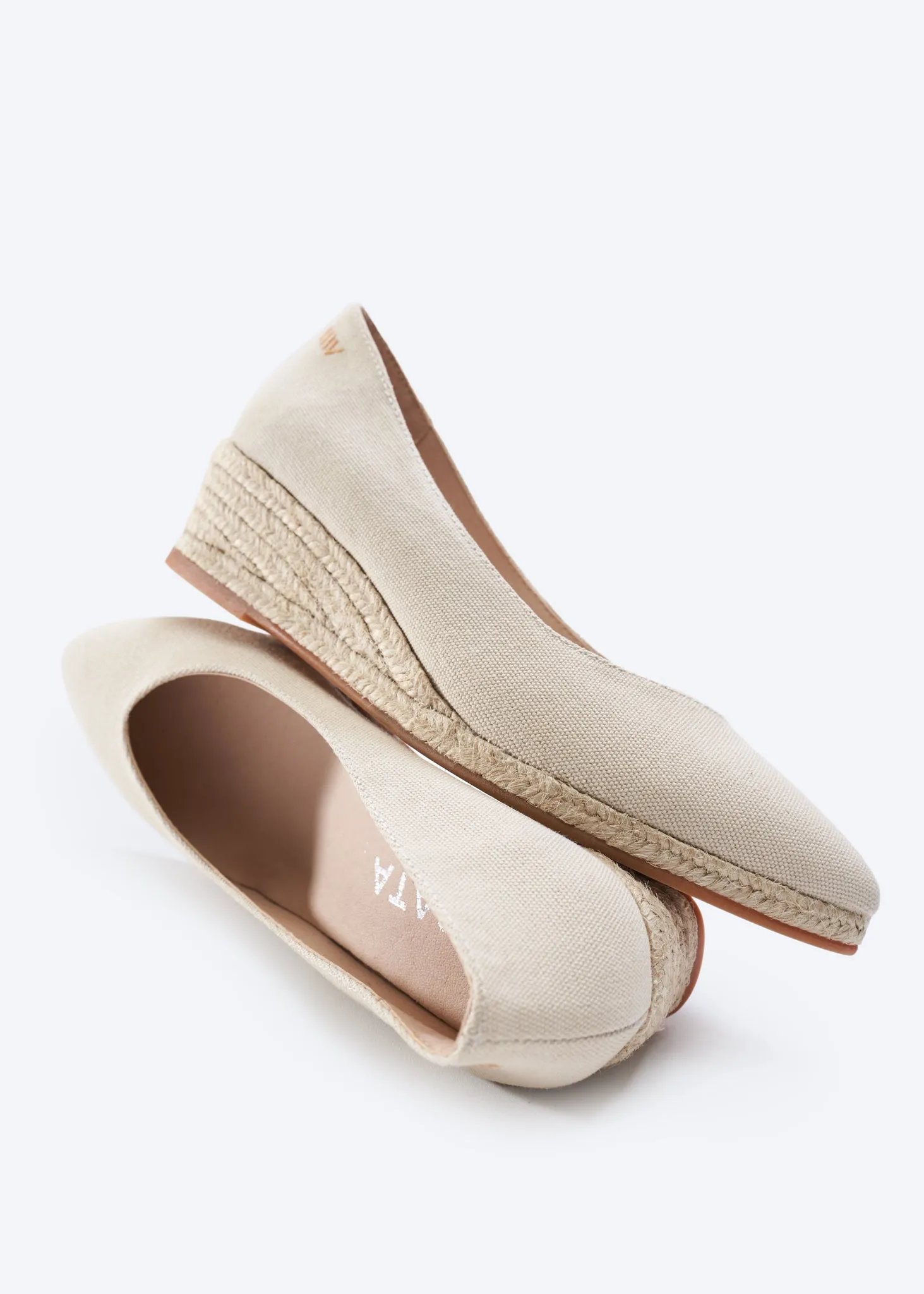 Riba Canvas Espadrille Wedges