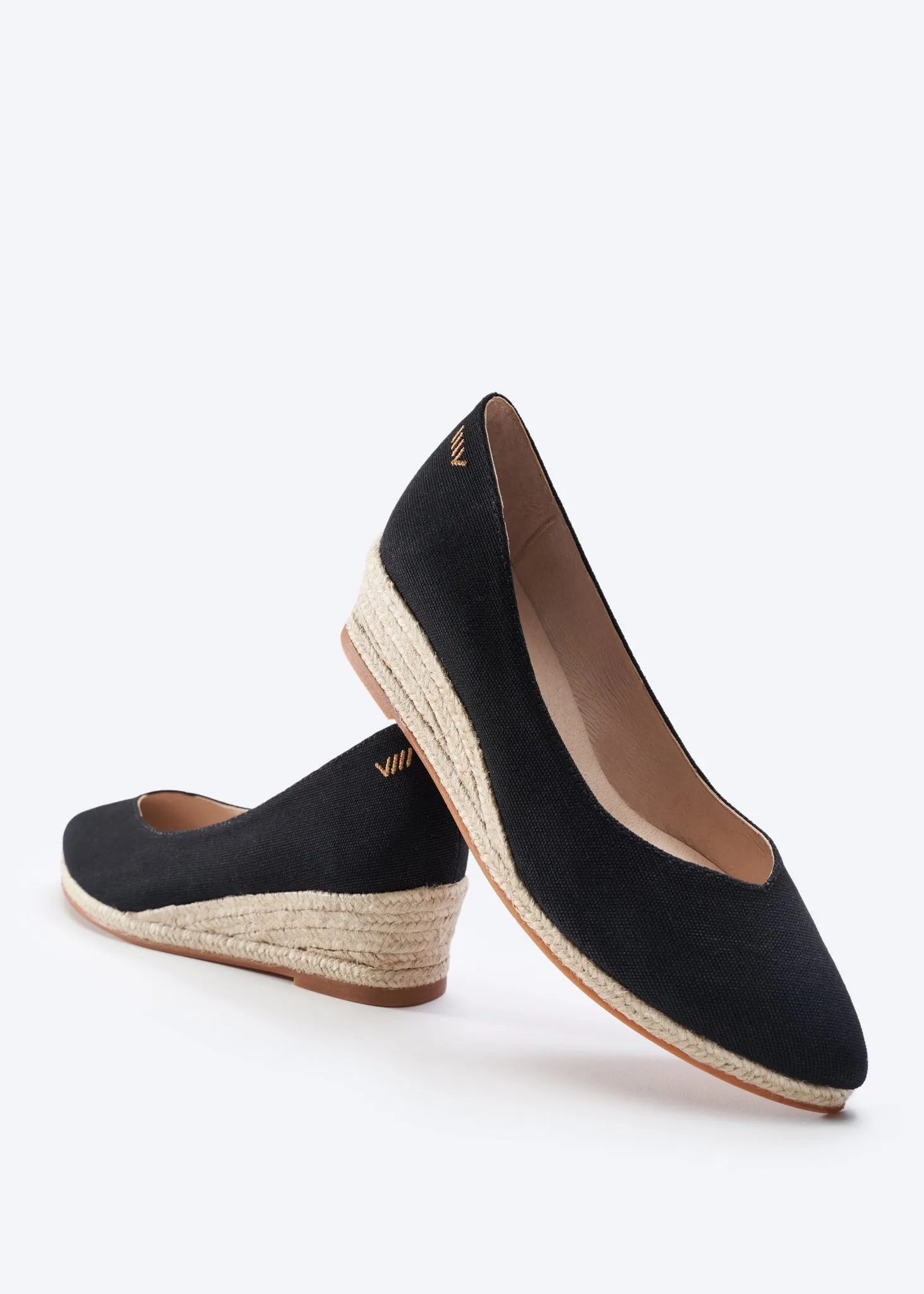 Riba Canvas Espadrille Wedges