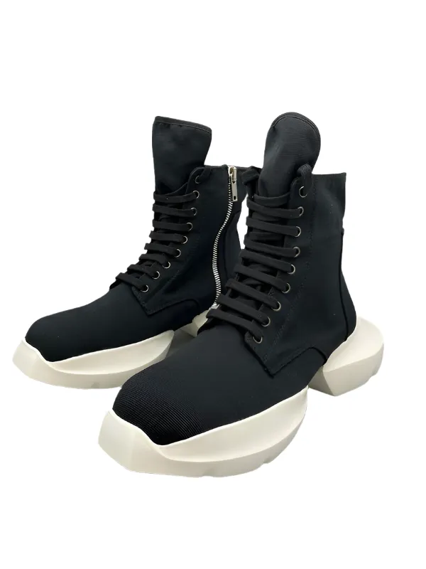 Rick Owens Black High-Top Platform Sneakers