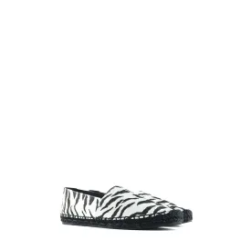 SAINT LAURENT - Espadrilles en toile à motif zébré (T39)