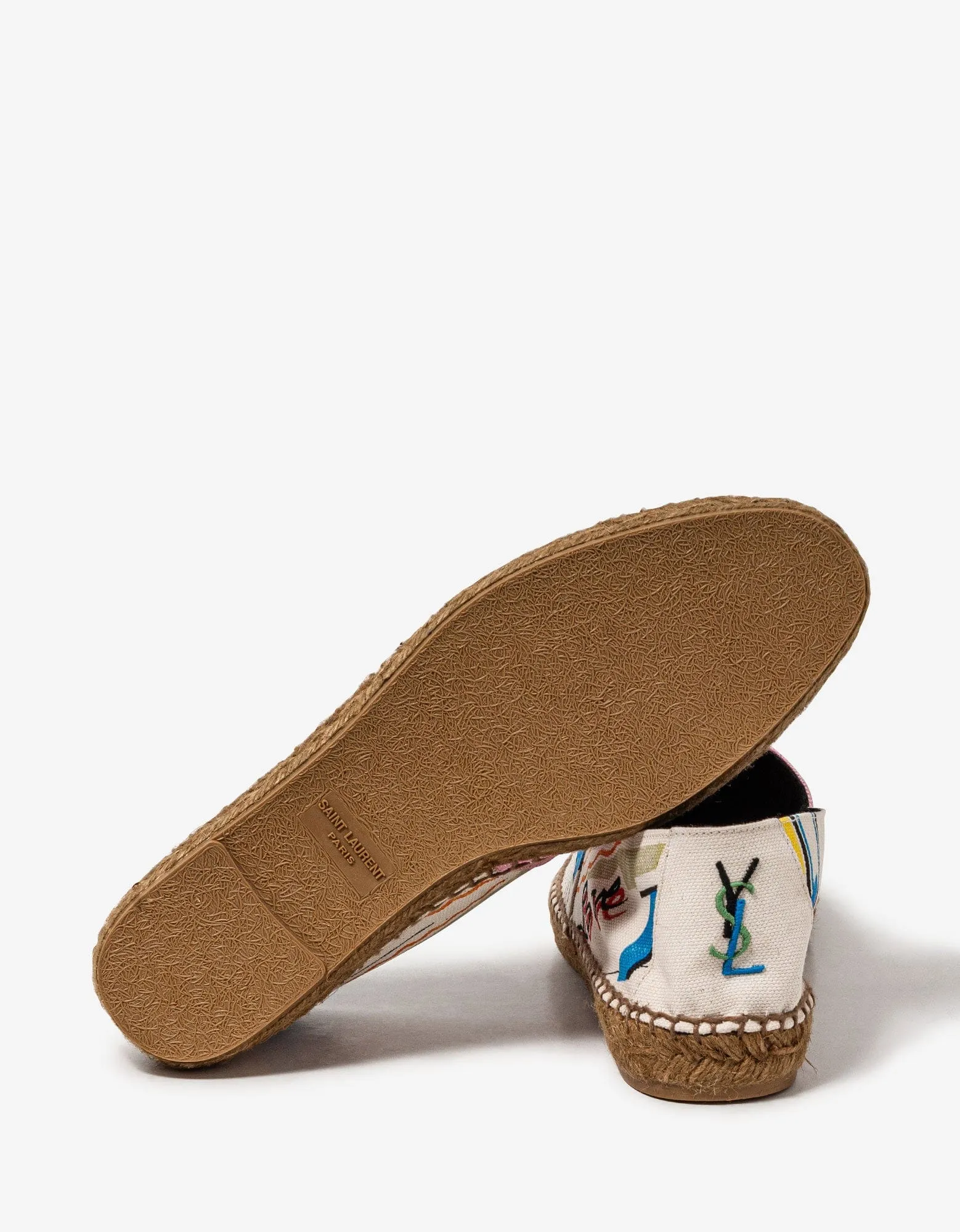 Saint Laurent Love 1980 YSL Embroidered Espadrilles