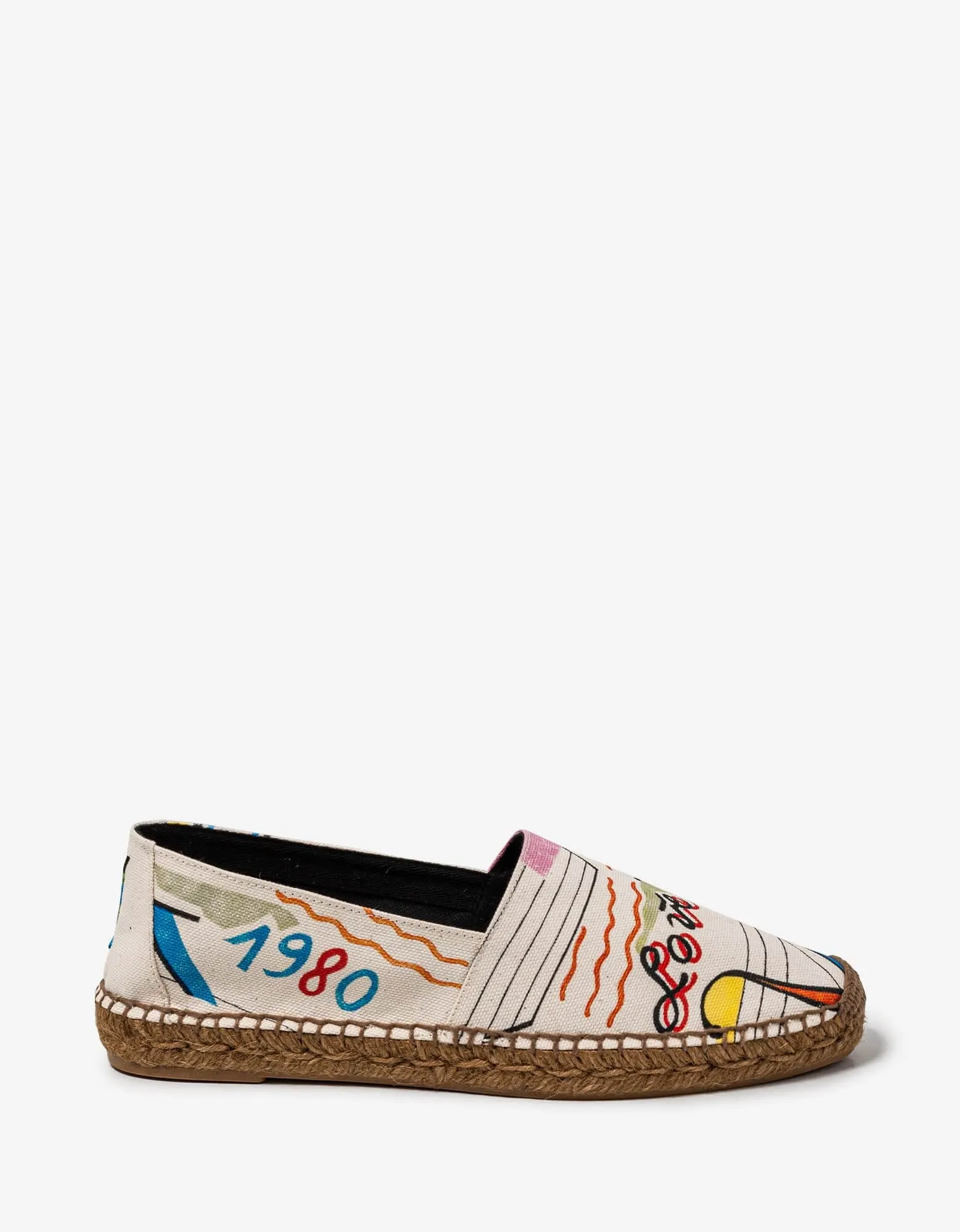 Saint Laurent Love 1980 YSL Embroidered Espadrilles