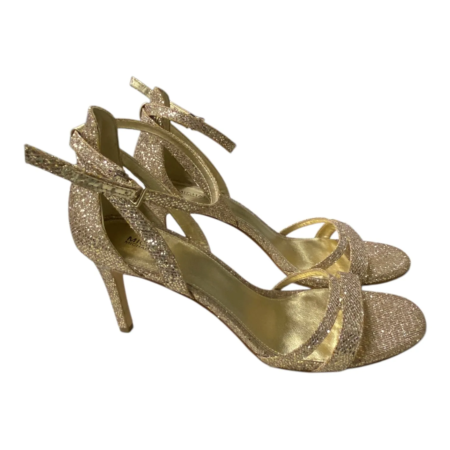 Shoes Heels Stiletto By Michael By Michael Kors In Gold, Size:9.5