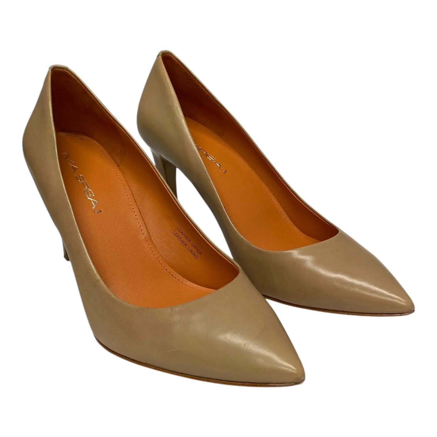 Shoes Heels Stiletto By Via Spiga In Tan, Size:7