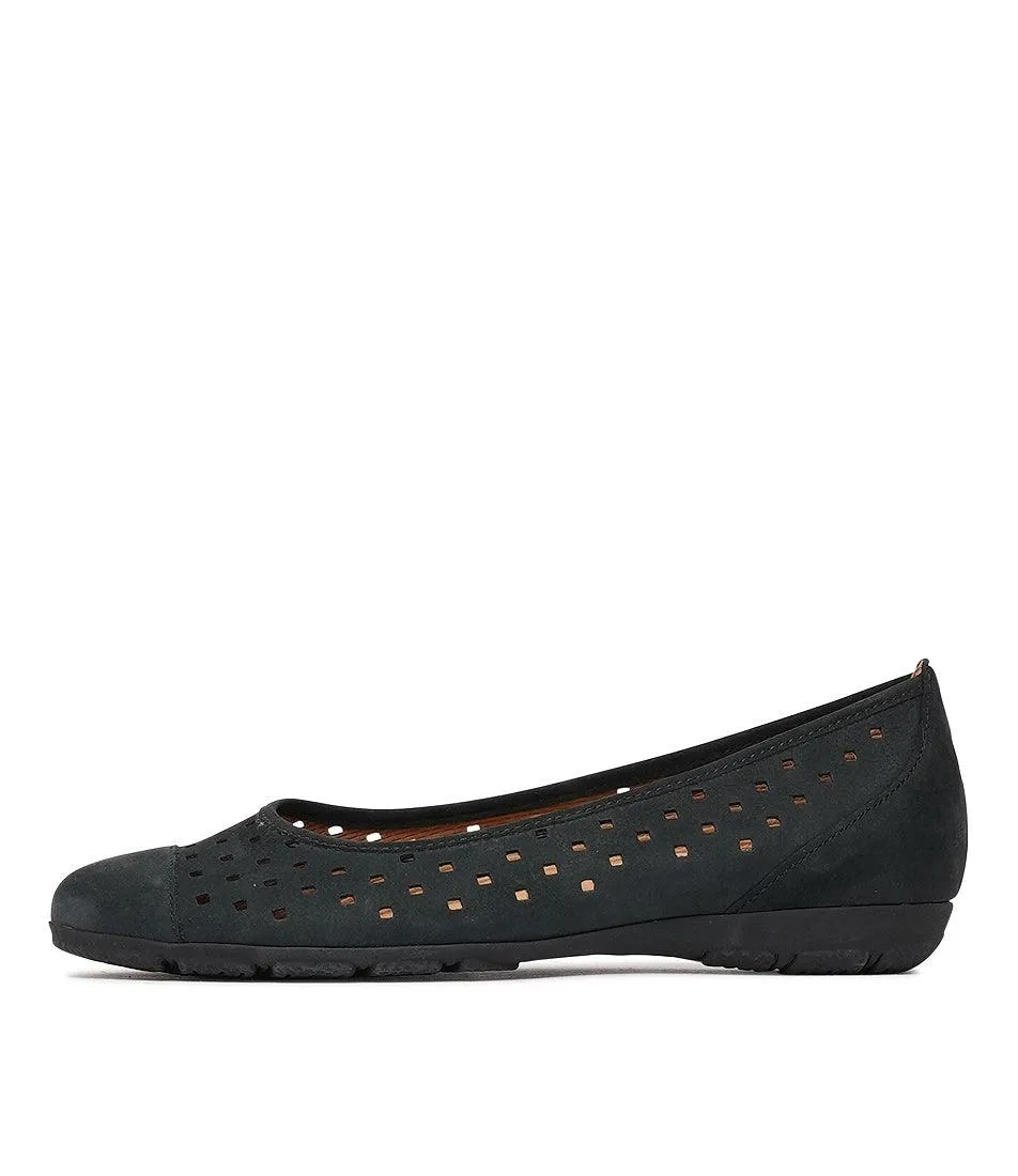 Skylar Nightblue Nubuck Suede Ballet Flats