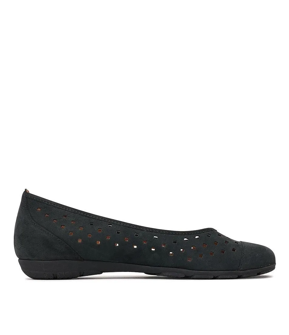 Skylar Nightblue Nubuck Suede Ballet Flats