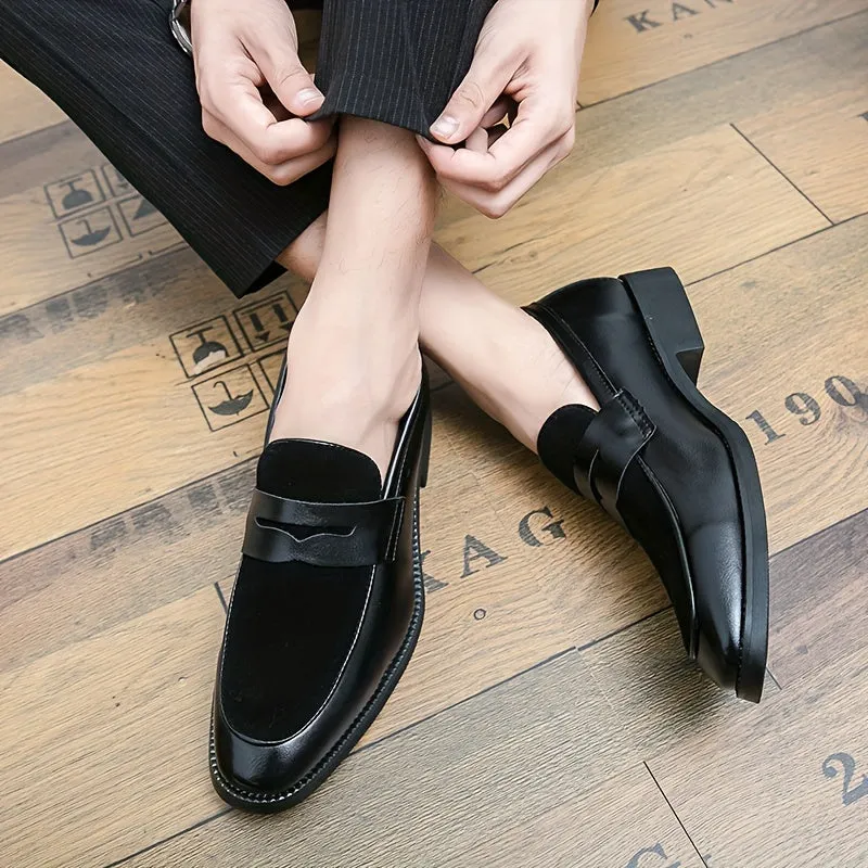 Solid Color Slip-On Loafers