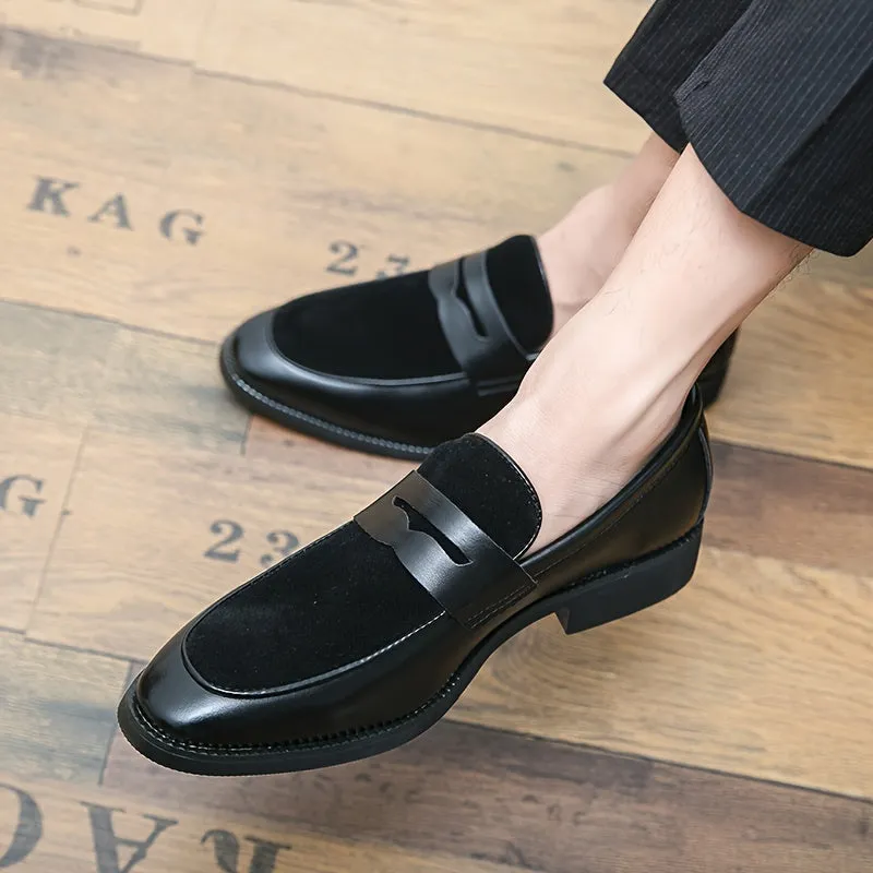 Solid Color Slip-On Loafers