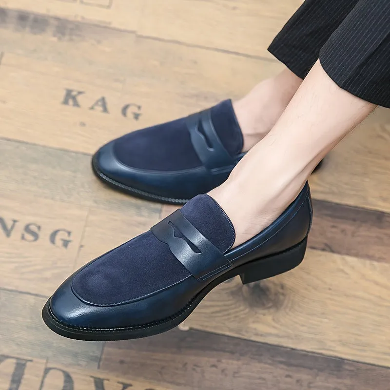 Solid Color Slip-On Loafers