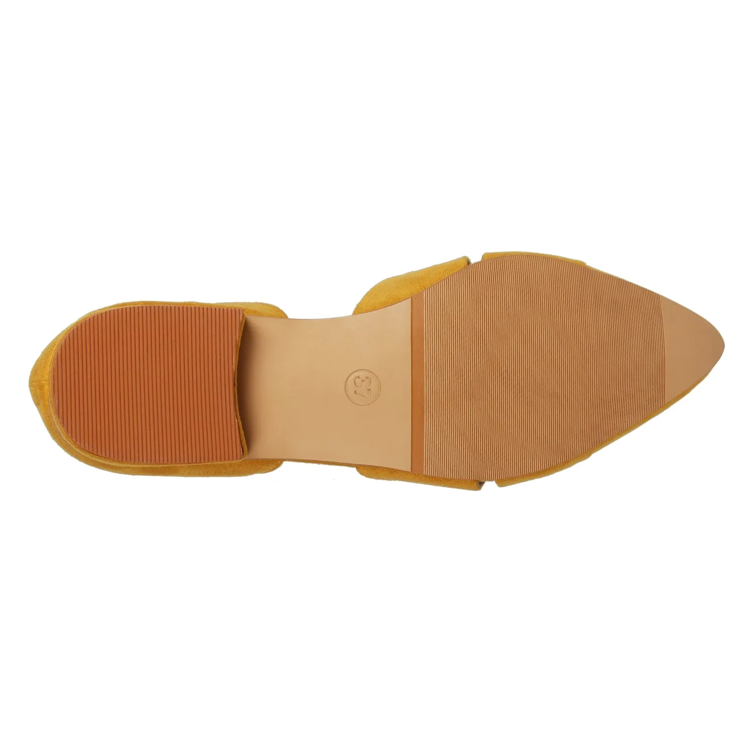 Tao Paris Lia 10023-02 Yellow Solid Ballet Flats