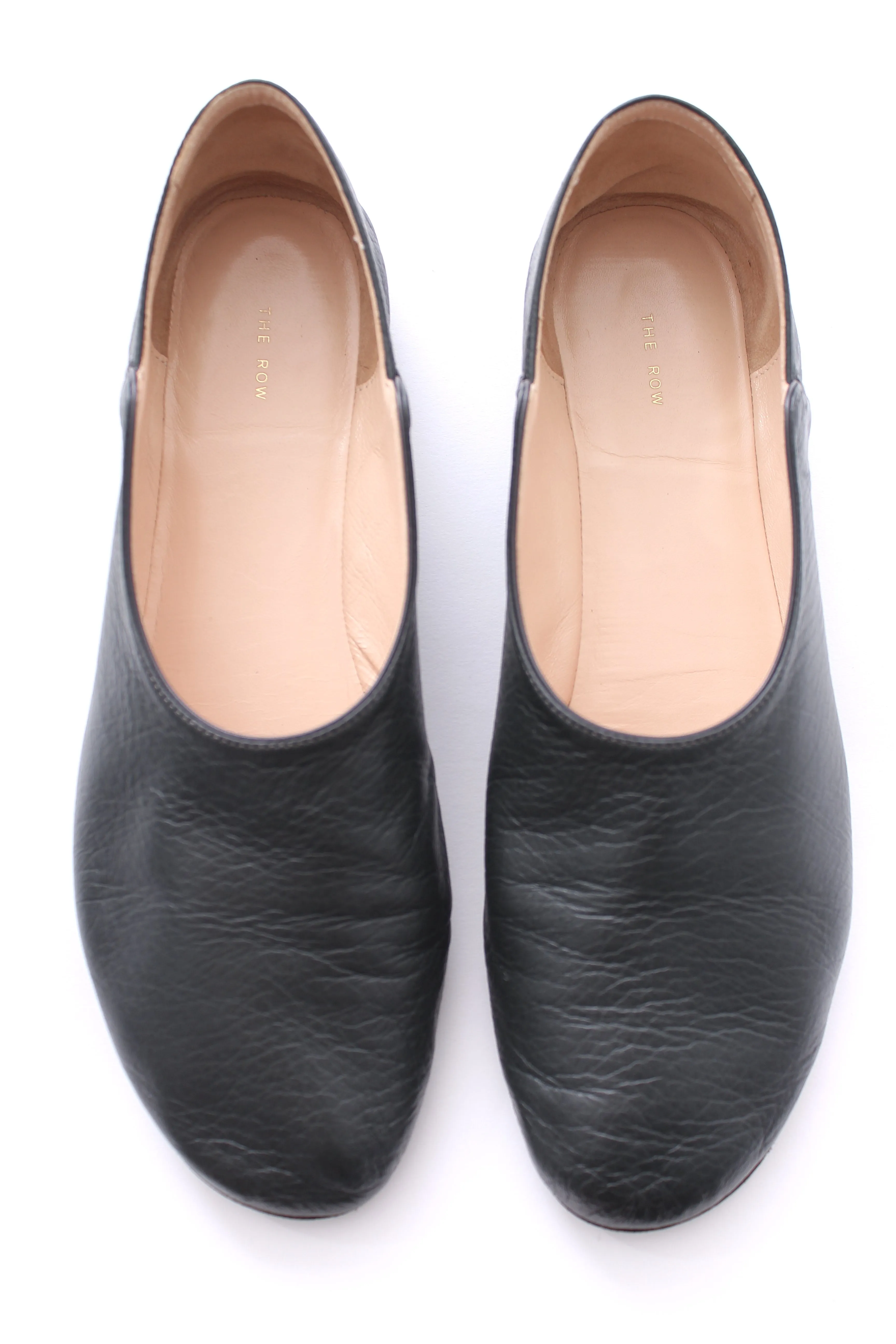 The Row Slip On Leather Loafers