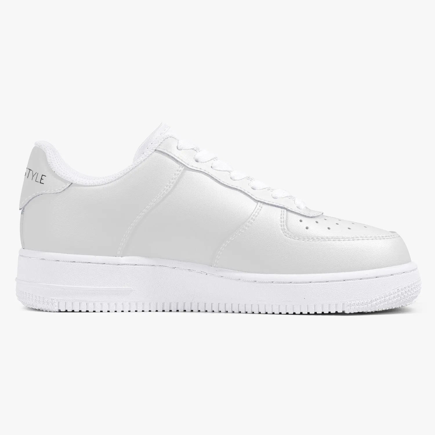 Top Leather Sports Men Sneakers - White