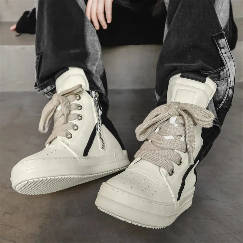 Trend4us Men's High-Top Casual Street Sneakers