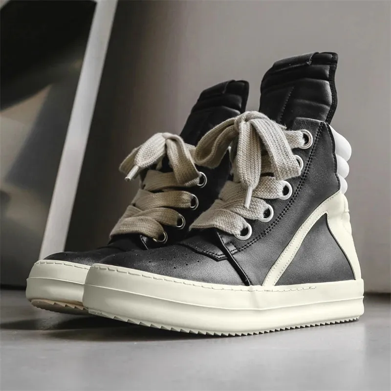 Trend4us Men's High-Top Casual Street Sneakers