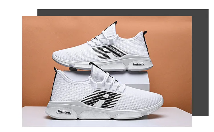 White Breathable Running Sneakers Shoes