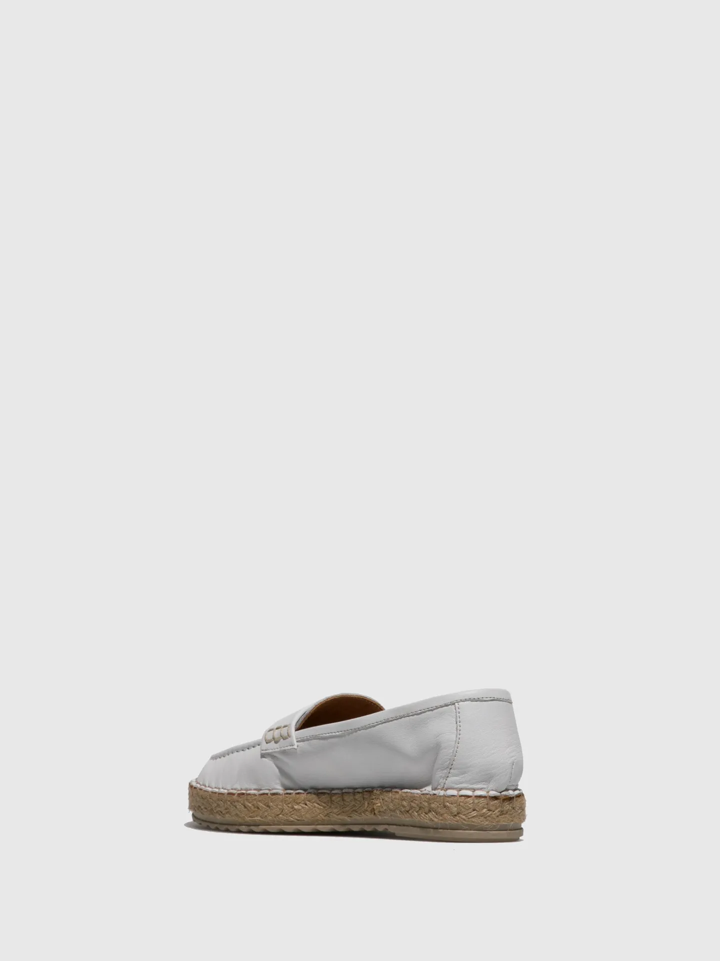 White Round Toe Espadrilles