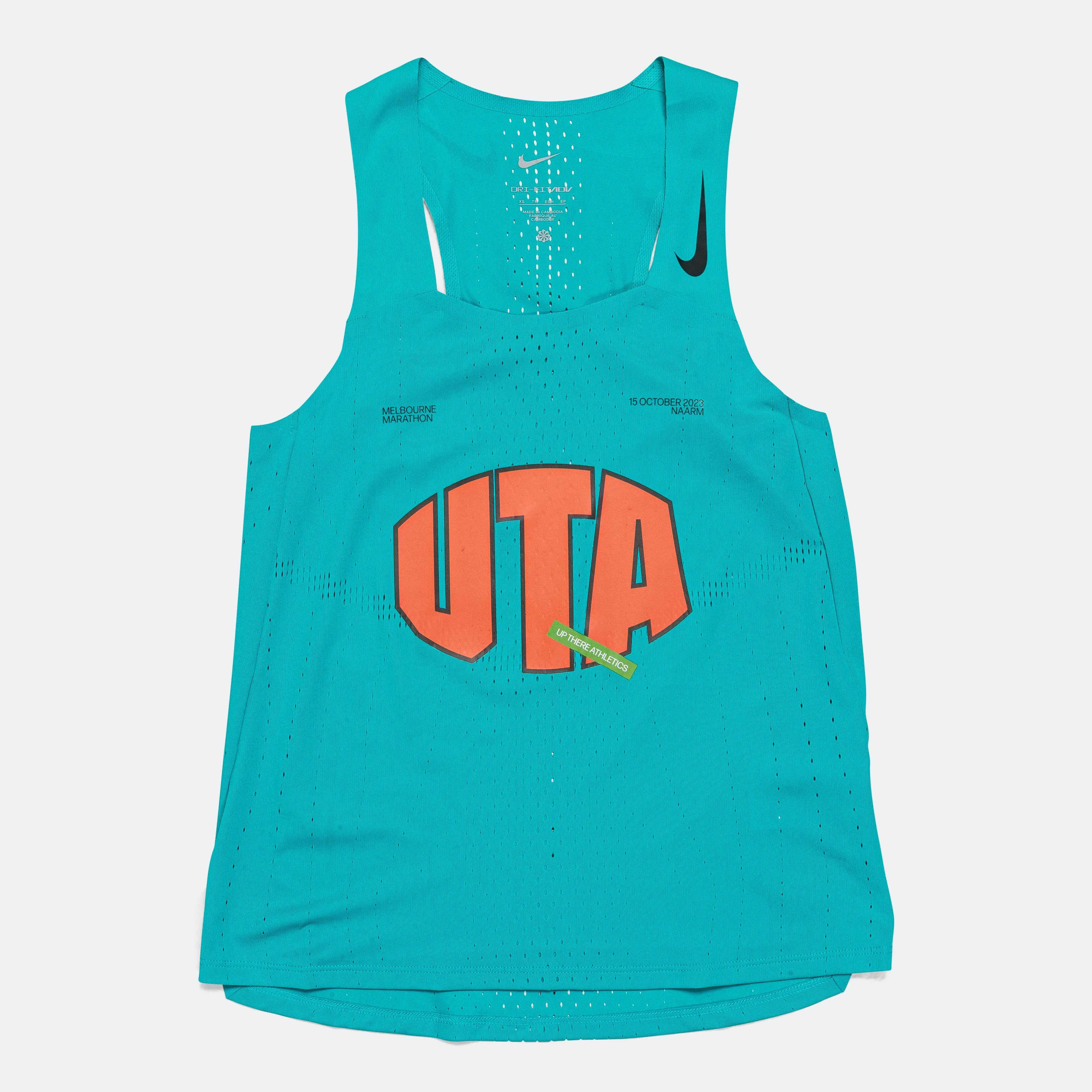 Womens Dri-FIT ADV AeroSwift Singlet - UTA NMMF Rapid Teal