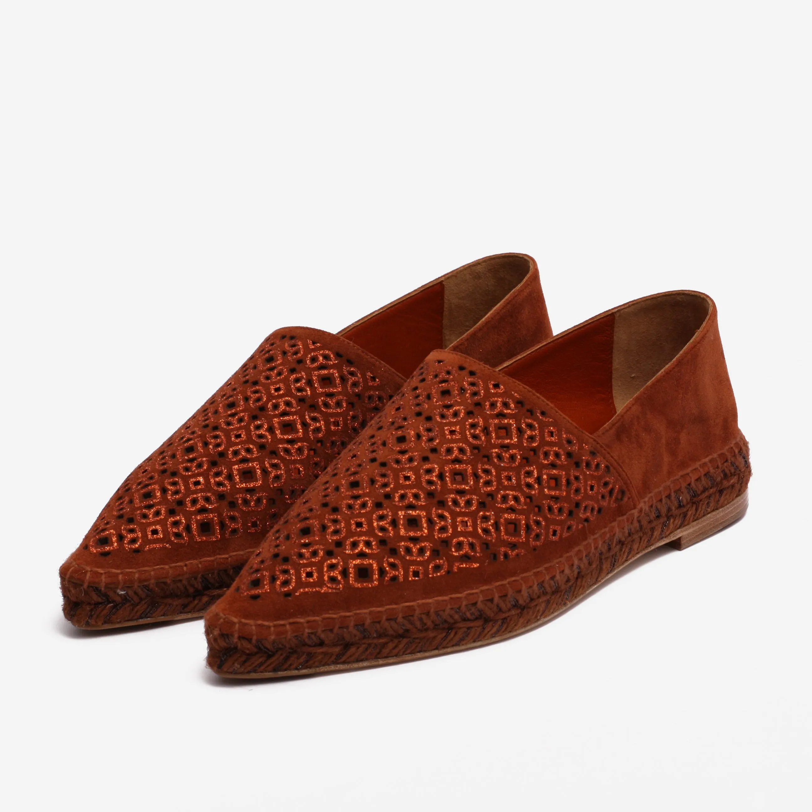 Women's Espadrilles Genuine Suede Fez Brown