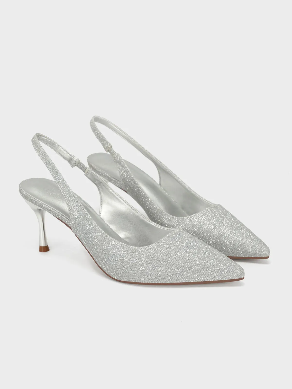 Women's "BERLIOZ" Shimmer Stiletto Courts